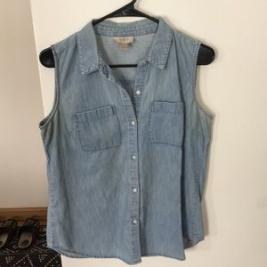 Loft Chambray Tank
